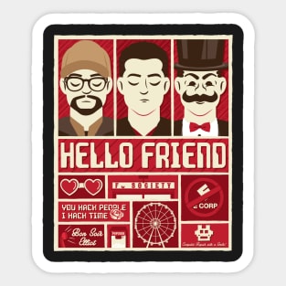 Hello Friend Sticker